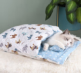 Cat Bed Removable Warm Cat Sleeping Bag Deep Sleep