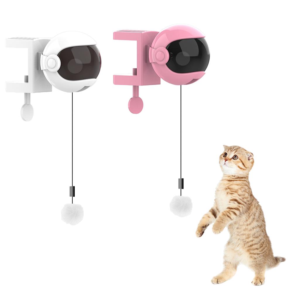 New Electric Cat Toy Funny Cat Teaser Ball Toy Automatic Lifting Spring Rod