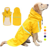 Pet raincoat dog poncho cloak reflective big dog clothes