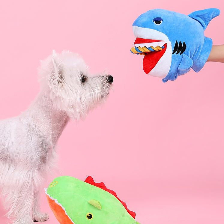 Nuopets Dog Toy Shark Pet Plush Training Toy