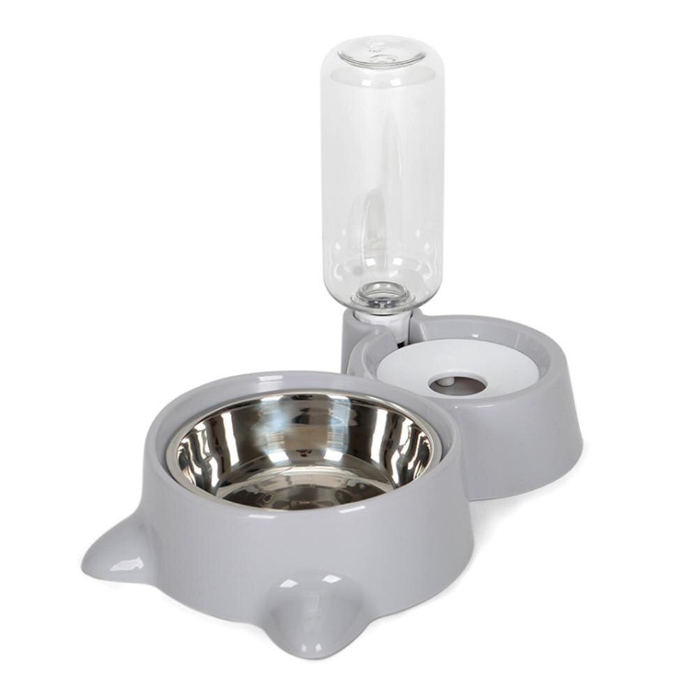 Pet Dog Cat Bowl Fountain Automatic Food Water Feeder Container Dispenser