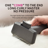 Pet Hair Remover Brush Cat Grooming Comb Effectively Self Cleaning