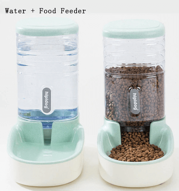 Pets Automatic Self-Dispensing Gravity Pet Feeder and Waterer for Dogs & Cats