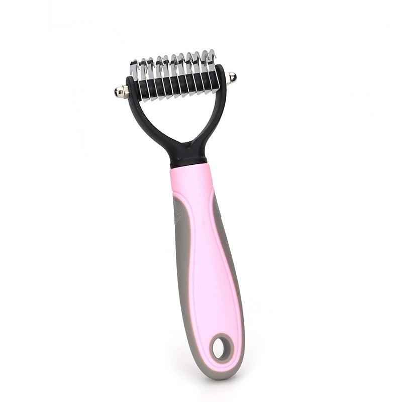 Self Cleaning Slicker Brush for Dog and Cat Removes Undercoat Tangled Hair Massages
