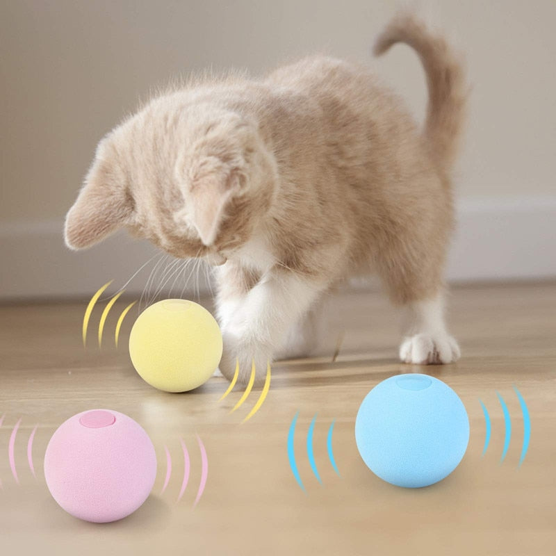 Smart Cat Toys Interactive Ball Catnip Cat Training Toy Pet Playing Ball Pet Supplies Products Toy