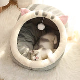 Sweet Cat Bed Warm Pet Basket Cozy Kitten Lounger Cushion Cat House Tent Very Soft Small Dog Mat Bag