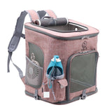 Large capacity foldable pet backpack breathable pet carrier bag
